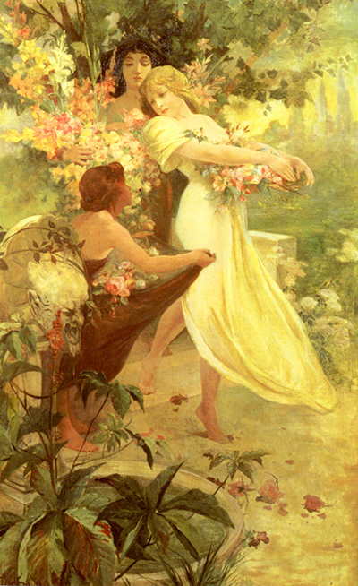 Spirit of Spring Alphonse Mucha